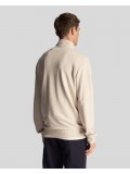 Lyle & Scott Tonal Eagle 1/4 Zip Sweatshirt In Stone - ML2022 W870