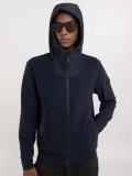 Replay Navy Blue Full Zip  Technical Fabric hoodie - M6830 .000.23655