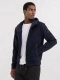 Replay Navy Blue Full Zip  Technical Fabric hoodie - M6830 .000.23655