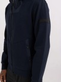 Replay Navy Blue Full Zip  Technical Fabric hoodie - M6830 .000.23655