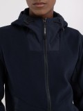 Replay Navy Blue Full Zip  Technical Fabric hoodie - M6830 .000.23655