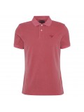 Barbour Washed Sports Pique Polo Shirt In Pink Salt - MML1127PI15