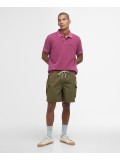 Barbour Washed Sports Pique Polo Shirt In Pink Salt - MML1127PI15