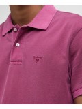 Barbour Washed Sports Pique Polo Shirt In Pink Salt - MML1127PI15