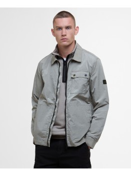 Barbour International Inline Overshirt In Oyster Grey - MOS0386GY55