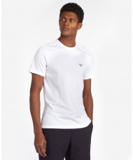 Barbour Essential Sports Crew Neck  T Shirt In White - MTS0331WH11