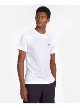 Barbour Essential Sports Crew Neck  T Shirt In White - MTS0331WH11