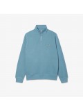 Lacoste Zip-Up High Neck Interlock Sweatshirt In Blue - SH1927 -HD9