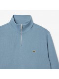 Lacoste Zip-Up High Neck Interlock Sweatshirt In Blue - SH1927 -HD9