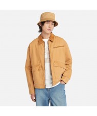 Timberland Strafford Washed Canvas Jacket for Men in Yellow -  TB0A5TGFP47