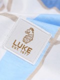 Luke Birdoswald Check T Shirt In White -  M740157 