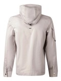 Luke 1977 Nepal Grey Zip Through Hooded Jacket In Putty - M750758