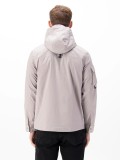 Luke 1977 Nepal Grey Zip Through Hooded Jacket In Putty - M750758